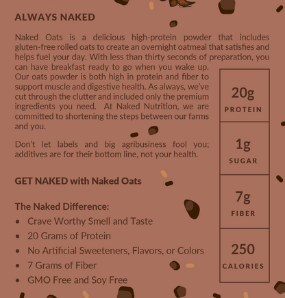 Double Chocolate Protein Oats - Double Chocolate, Clean Everyday Nutrition