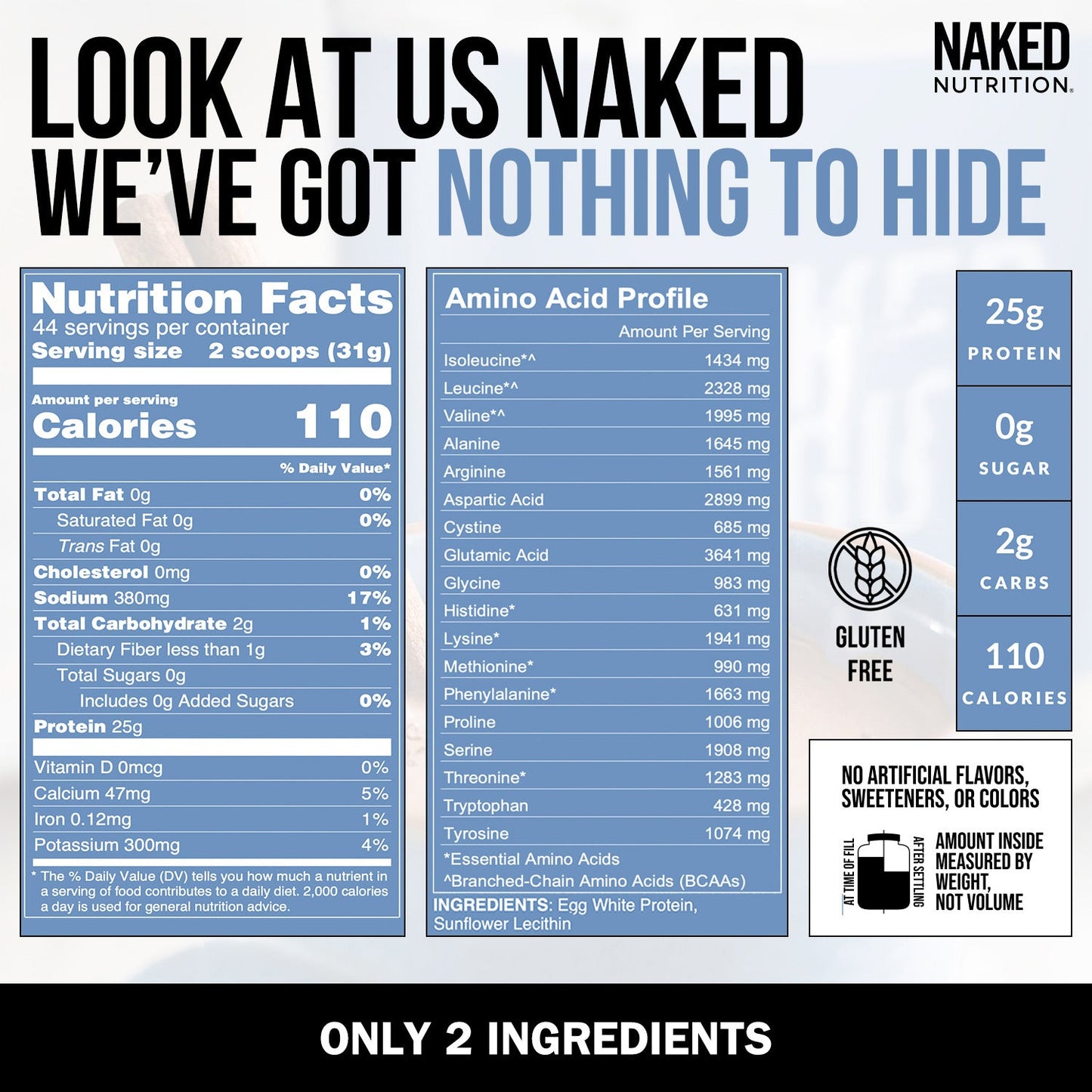 Egg White Protein Powder, Clean Daily Nutrition Powder