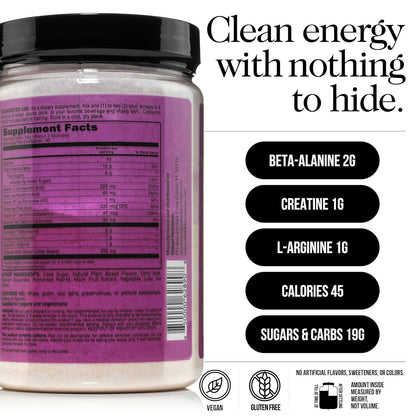 Fruit Punch Pre Workout Supplement - Fruit Punch, Clean Energy Training Support