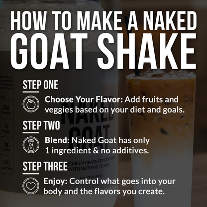 Vanilla Goat Whey Protein Powder - Vanilla, Clean Daily Protein Support