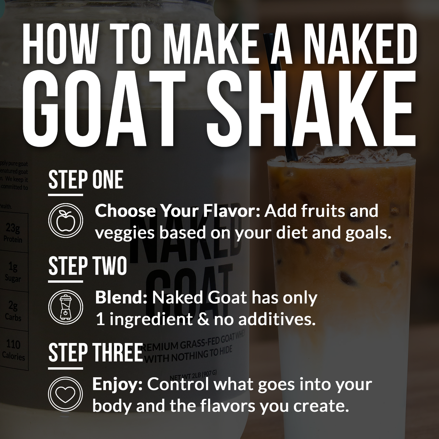 Goat Whey Protein Powder - Unflavored, Clean Daily Protein Support