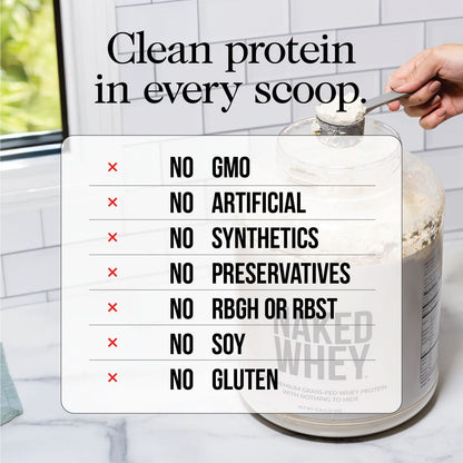 Vanilla Grass-Fed Whey Isolate Protein Powder - Vanilla, Clean Daily Protein Support