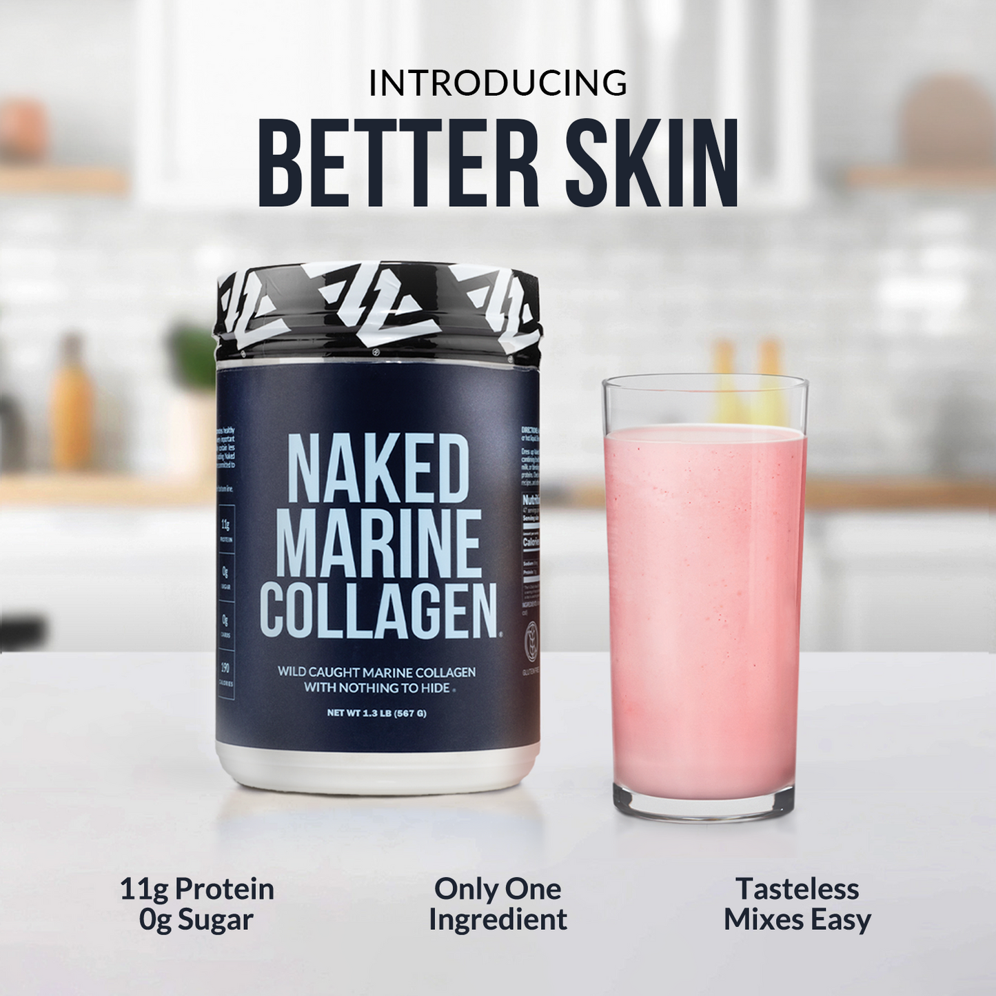 Marine Collagen Peptides Protein Powder - Marine Collagen, Skin Hair Joint Support
