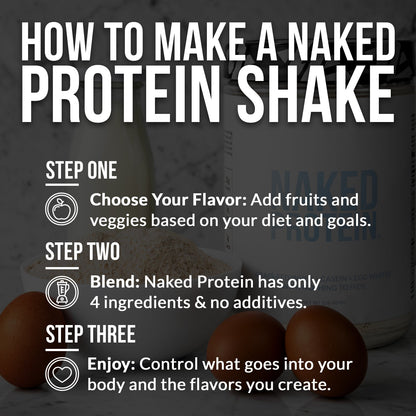 Protein Powder Blend - 3LB Egg Whey & Casein Protein Blend - 3LB, Clean Daily Protein Support