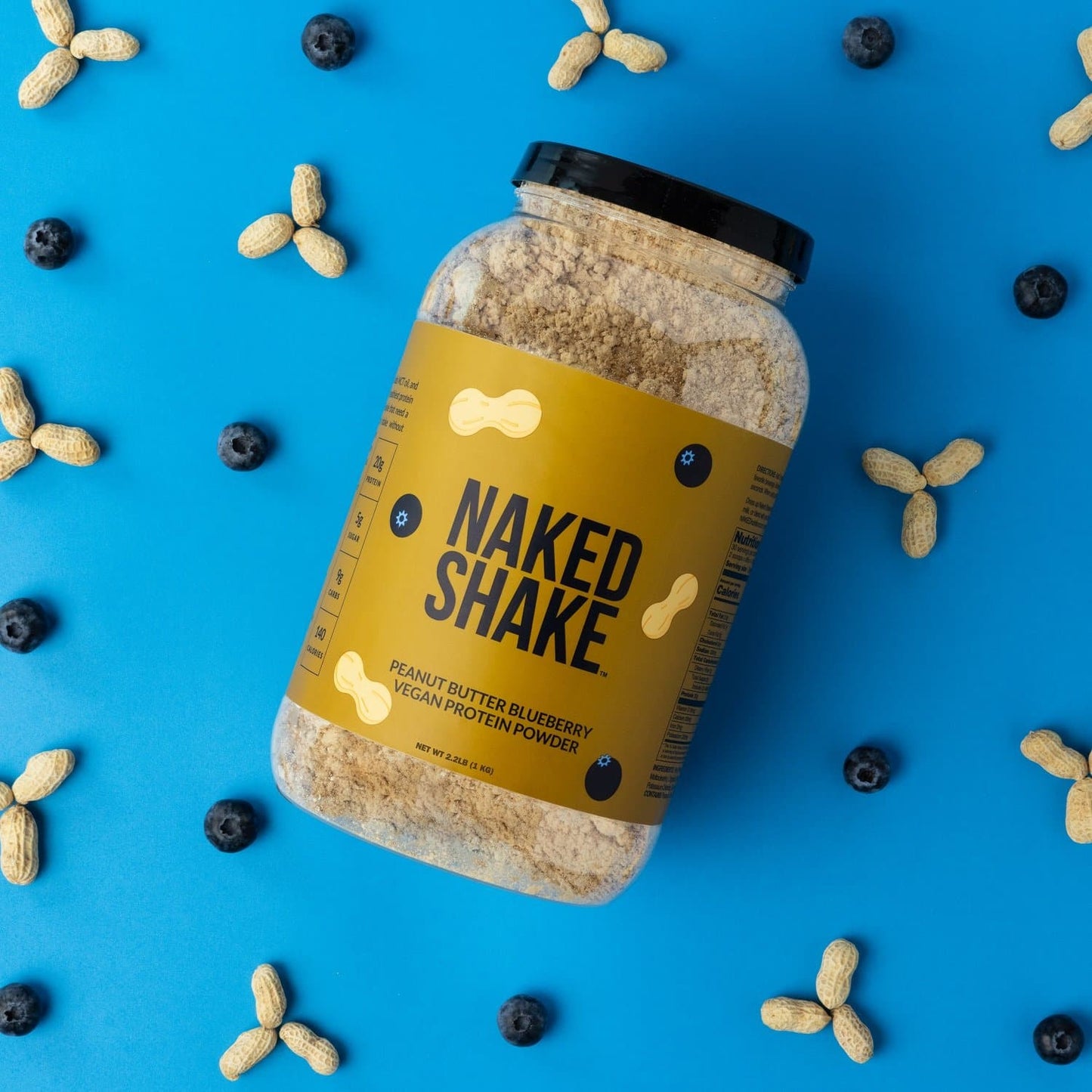 PB Blueberry Vegan Protein - PB Blueberry, Clean Everyday Nutrition