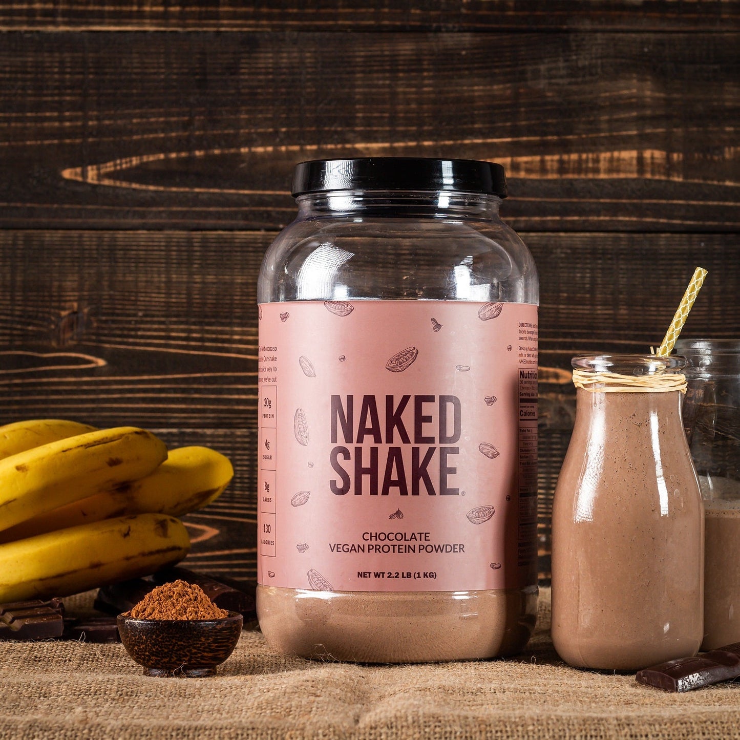 Chocolate Protein Shake - Chocolate, Clean Everyday Nutrition