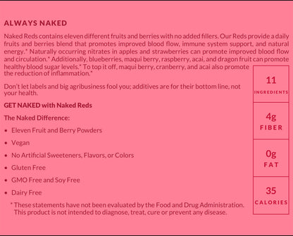 Super Reds Fruit Powder, Clean Daily Nutrition Powder