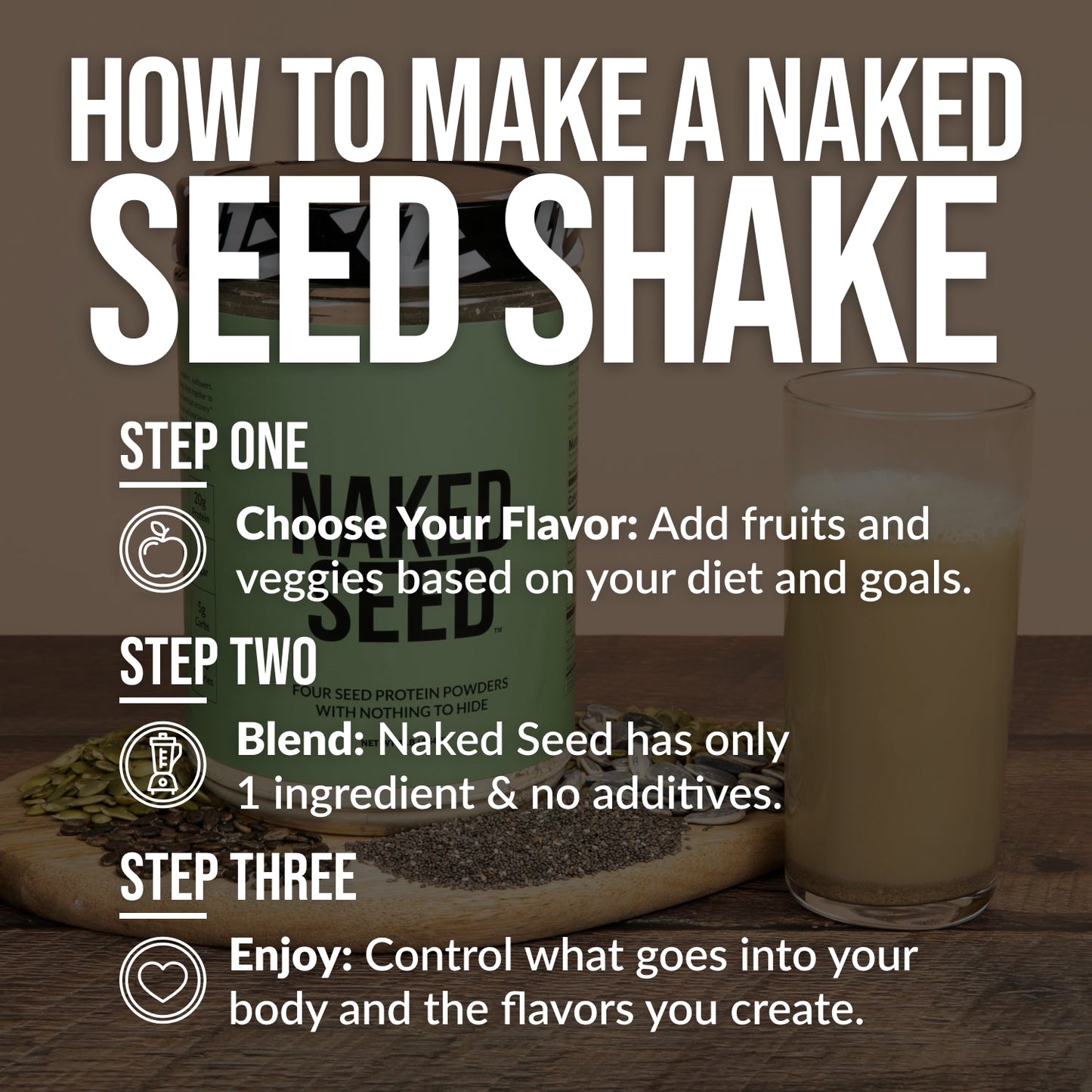 Seed Protein Powder, Plant Based Daily Nutrition