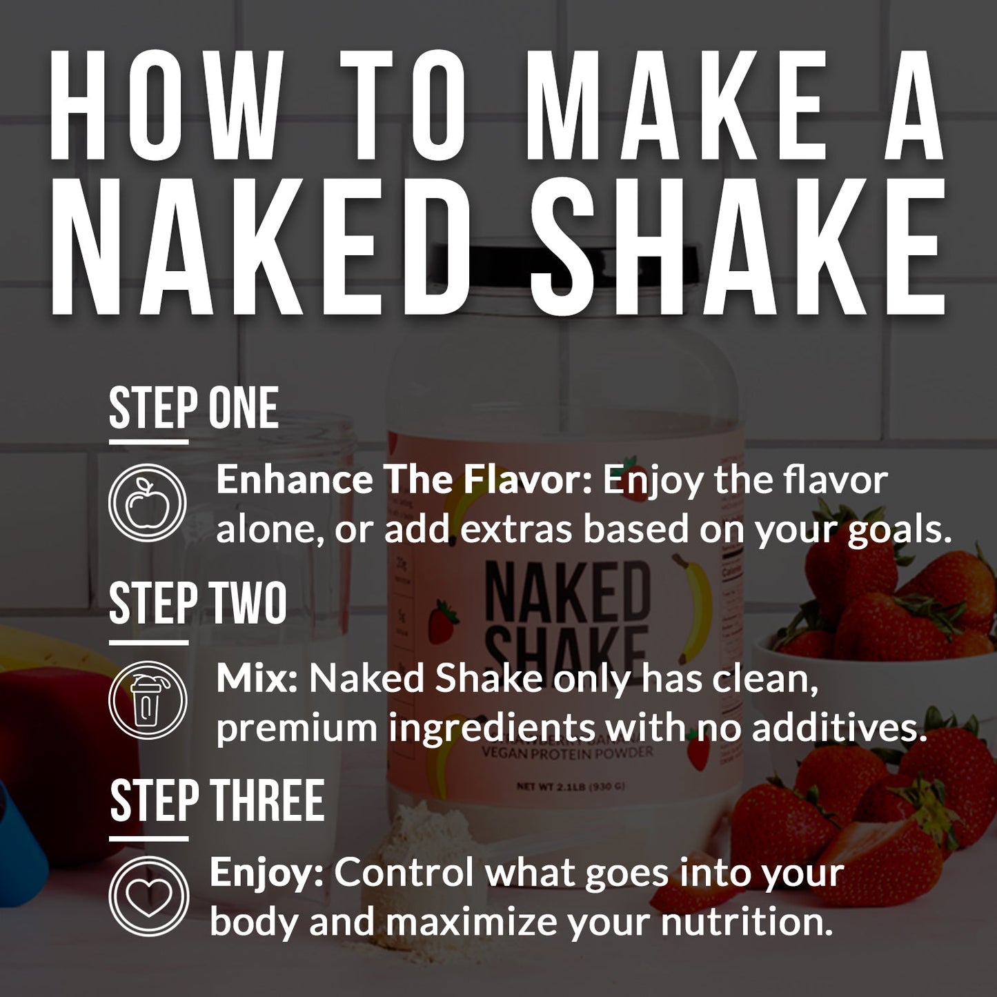 Strawberry Banana Protein Shake - Strawberry Banana, Clean Everyday Nutrition