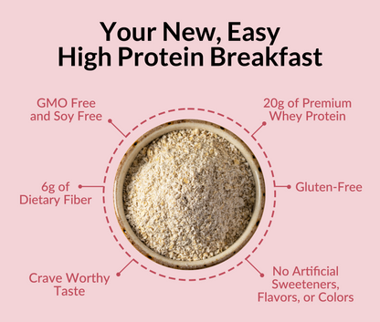 Strawberry Cream Protein Oats - Strawberry Cream, Clean Everyday Nutrition