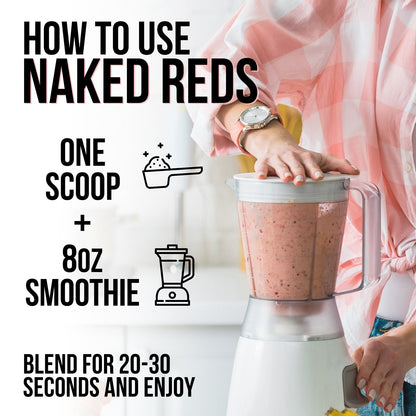 Super Reds Fruit Powder, Clean Daily Nutrition Powder