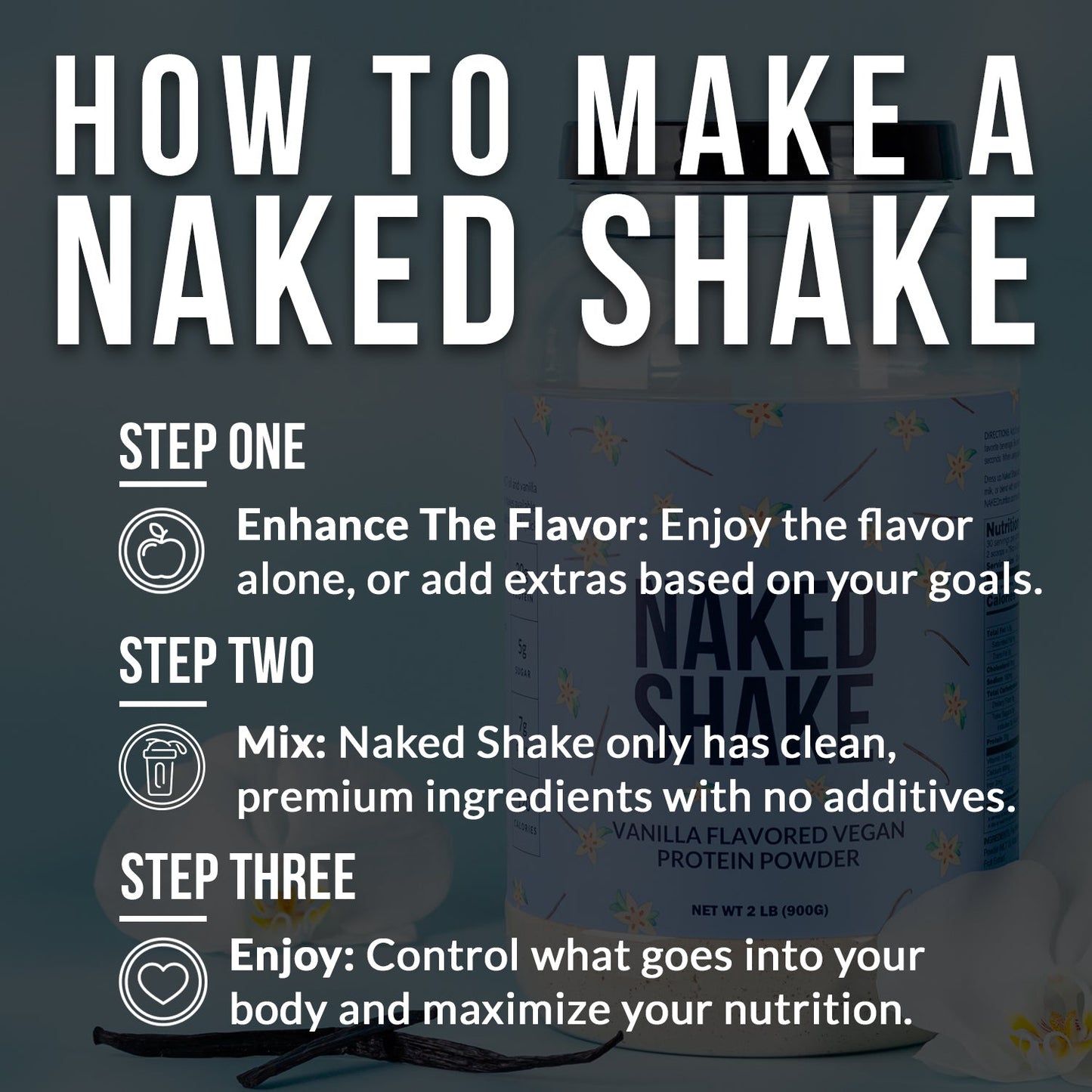 Vanilla Protein Shake - Vanilla, Clean Everyday Nutrition