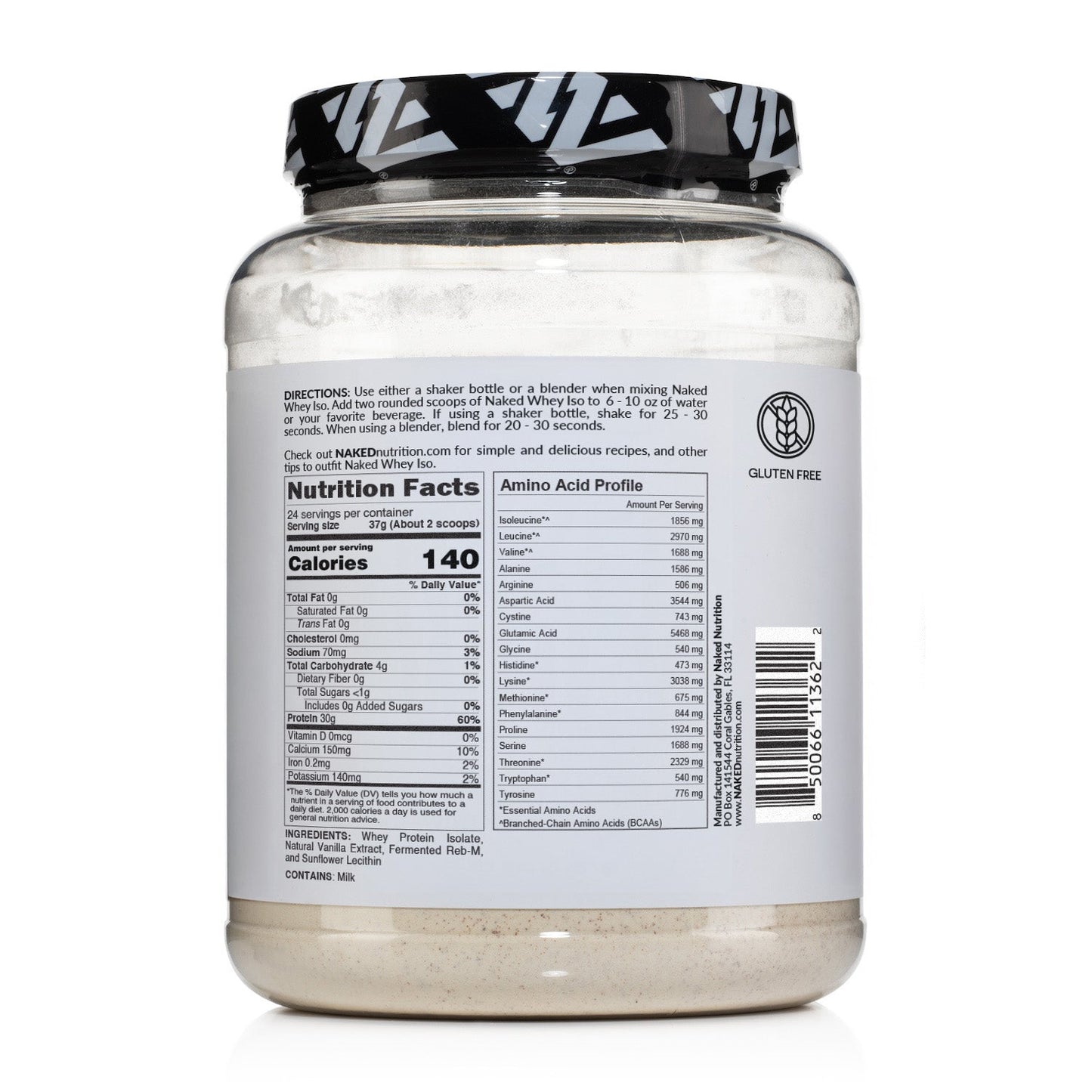 Vanilla Grass-Fed Whey Isolate Protein Powder - Vanilla, Clean Daily Protein Support
